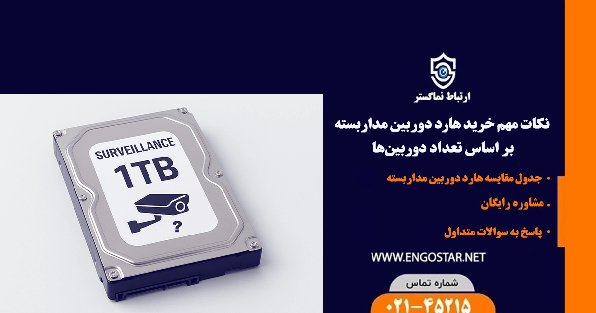 نکات مهم خرید هارد دوربین مداربسته