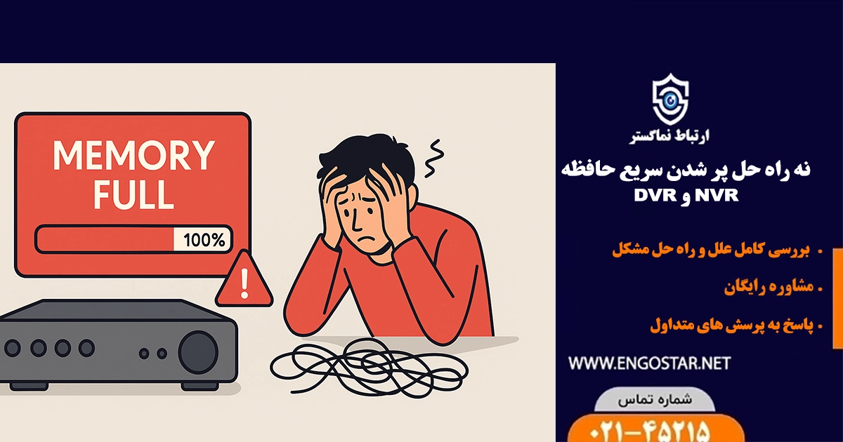 راه حل پر شدن حافظه DVR و NVR