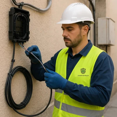 اجرای فیبر نوری مخابرات